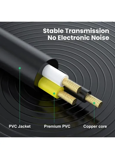 0.3m 6.35mm TRS Stereo Female to Dual 6.35mm Male TS Mono Jack Audio Speaker Splitter Cable