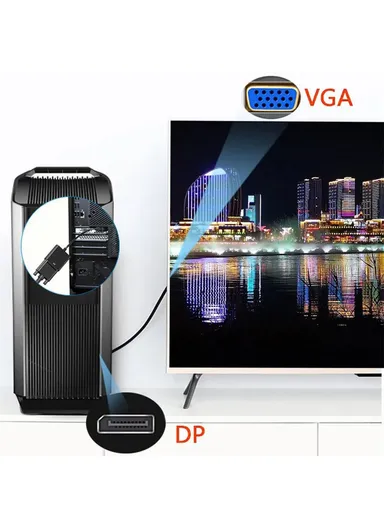 DP to HD 1080P Video Adapter DP Male to HD Female Converter Cord AD003