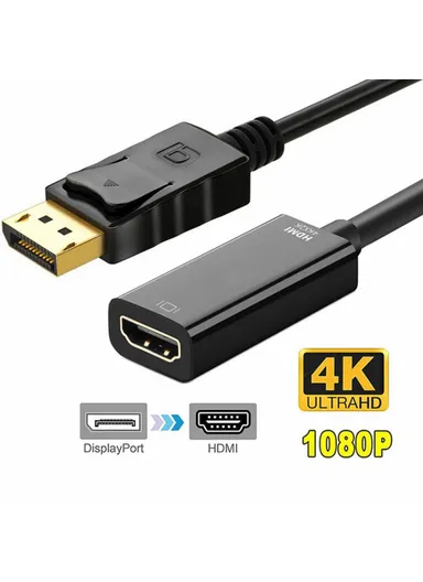 DP to HD Video Cable DP Male to HD Female 4Kx2K Converter Cord for Computer AD004