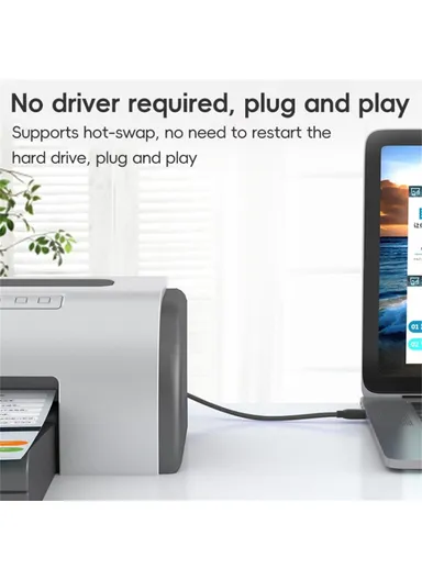 1m USB 3.0 Male to Male Mobile Hard Drive Box Data Cable Laptop Radiator Extension Cord - Black