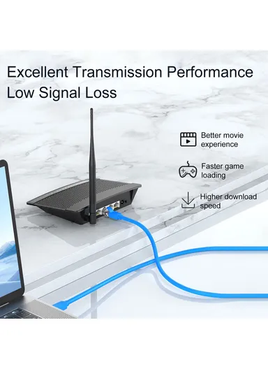 2m Cat6 Network Cable Oxygen-Free Copper Core Gigabit Ethernet RJ45 Connector Cord NW002