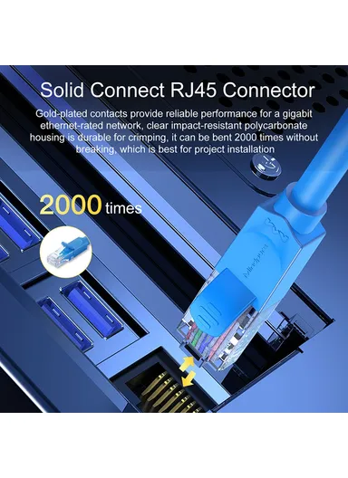 0.5m Cat7 Network Cable 10-Gigabit Shielded Pure Copper Ethernet Cord NW015