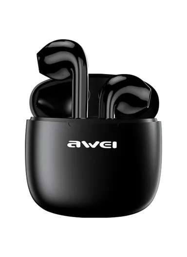 TWS Bluetooth Headset Wireless Semi-in-ear Headphone Noise Reduction Earphone T26 Pro - Black