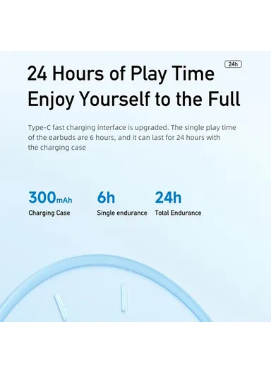 TWS Bluetooth Headset Wireless Semi-in-ear Headphone Noise Reduction Earphone T26 Pro - Black