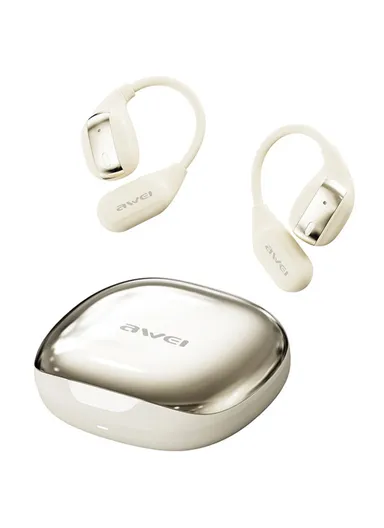 Air Conduction Bluetooth Headset OWS Ear Hook Wireless Headphone Waterproof Earphone - Beige