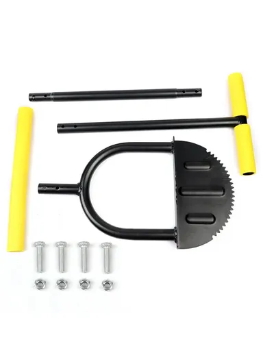 Half Moon Edger Cutting Shovel Lawn Mowing Weeding Tool Serrated Edger Landscape Edge Tool (L107 x W22)cm