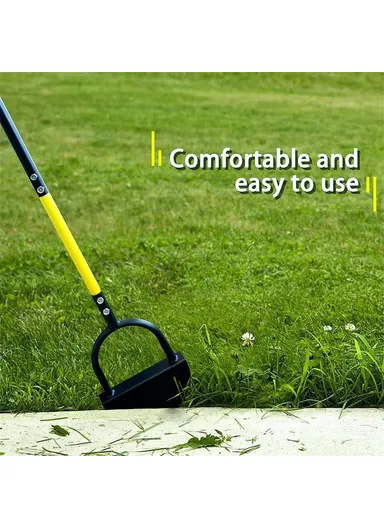 Half Moon Edger Cutting Shovel Lawn Mowing Weeding Tool Serrated Edger Landscape Edge Tool (L107 x W22)cm