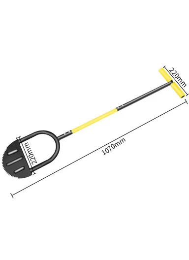 Half Moon Edger Cutting Shovel Lawn Mowing Weeding Tool Serrated Edger Landscape Edge Tool (L107 x W22)cm