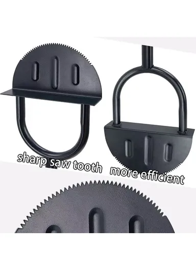 Half Moon Edger Cutting Shovel Lawn Mowing Weeding Tool Serrated Edger Landscape Edge Tool (L107 x W22)cm