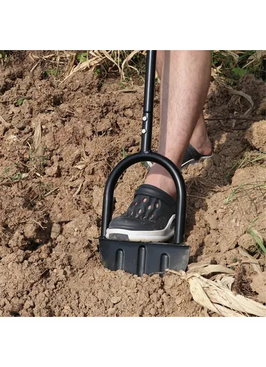 Half Moon Edger Cutting Shovel Lawn Mowing Weeding Tool Serrated Edger Landscape Edge Tool (L107 x W22)cm