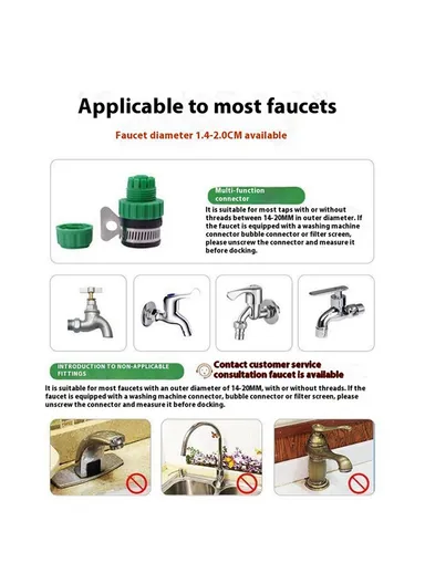 3 Modes Car Washing Water Gun High Pressure Garden Water Sprayer Sprinkle Tool (L15 x W15)cm