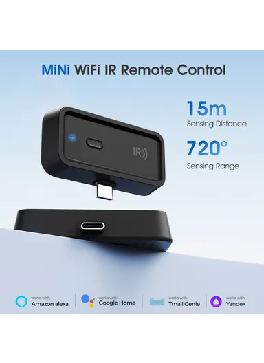 5W MG-YKQ103 WiFi + Bluetooth Dual Mode Infrared Remote Controller 15m Range Mini IR Remote (L5.9 x W3.6 x D1.1)cm