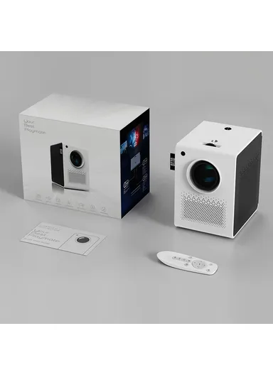 Mirroring Compatibility Wireless 1080P Portable Smart Business Vertical Projector D110 - EU Plug