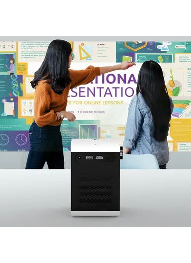 Mirroring Compatibility Wireless 1080P Portable Smart Business Vertical Projector D110 - EU Plug