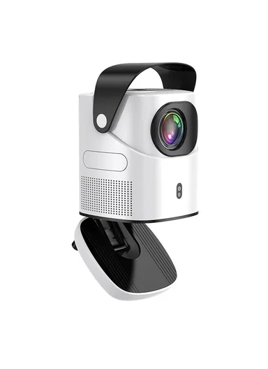 51W 100-240V 1+32G Portable Folding Bracket Home Projector Android WiFi HD Video Projecting Device TZ-2 (L17 x W14 x D20.5)cm - EU Plug