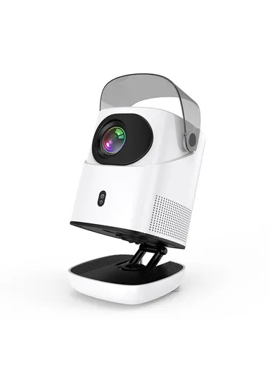 51W 100-240V 1+32G Portable Folding Bracket Home Projector Android WiFi HD Video Projecting Device TZ-2 (L17 x W14 x D20.5)cm - EU Plug