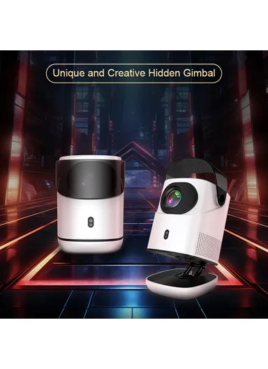 51W 100-240V 1+32G Portable Folding Bracket Home Projector Android WiFi HD Video Projecting Device TZ-2 (L17 x W14 x D20.5)cm - EU Plug