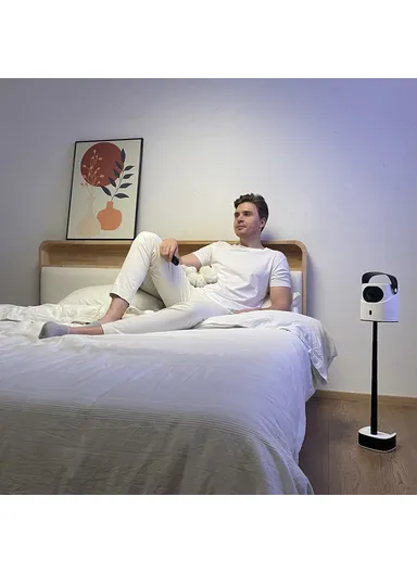 51W 100-240V 1+32G Hidden Retractable Bracket 4K HD Video Projector Android WiFi Portable Home Theater Device TS-2 (L15.5 x W14 x D22.5)cm - EU Plug