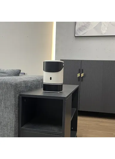 51W 100-240V 1+32G Hidden Retractable Bracket 4K HD Video Projector Android WiFi Portable Home Theater Device TS-2 (L15.5 x W14 x D22.5)cm - EU Plug