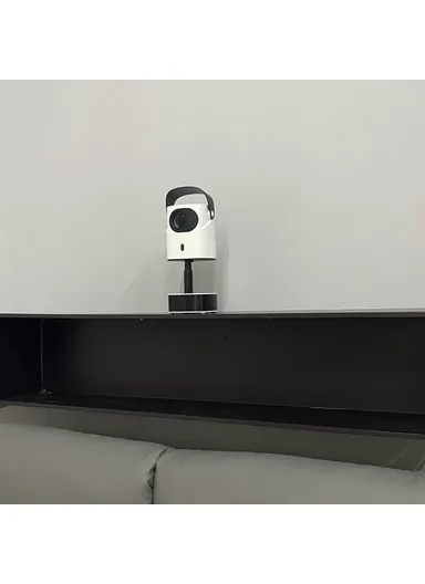 51W 100-240V 1+32G Hidden Retractable Bracket 4K HD Video Projector Android WiFi Portable Home Theater Device TS-2 (L15.5 x W14 x D22.5)cm - EU Plug