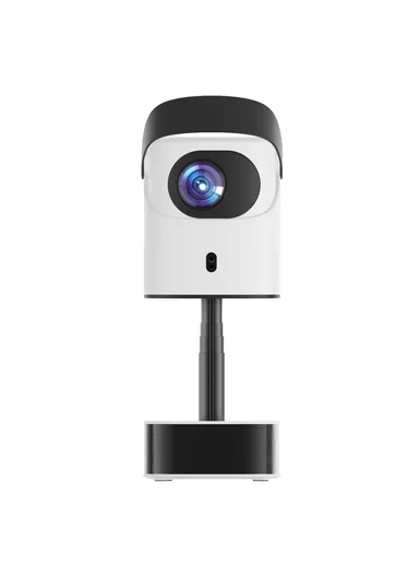 51W 100-240V 1+32G Hidden Retractable Bracket 4K HD Video Projector Android WiFi Portable Home Theater Device TS-2 (L15.5 x W14 x D22.5)cm - EU Plug