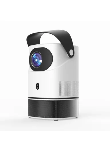 51W 100-240V 1+32G Hidden Retractable Bracket 4K HD Video Projector Android WiFi Portable Home Theater Device TS-2 (L15.5 x W14 x D22.5)cm - EU Plug