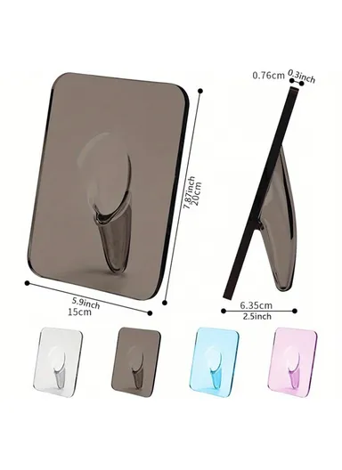 Creative Art Photo Frame Vase Clear Acrylic Hydroponic Flower Arranger Ornament Decorative Frame (L20 x W15)cm - Grey