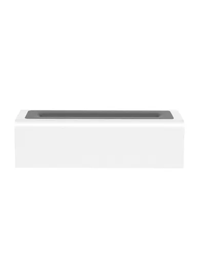 150ml 10W Simulation Colorful LED Flame Home Air Humidifier Office Aroma Essential Oils Diffuser DQ711 (L25 x W6.7 x D7.5)cm - White