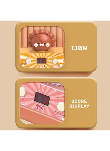 Cartoon Rabbit Pinball Shooting Machine Kids Target Shooting Toy Game with Score SJL8601 - Pink