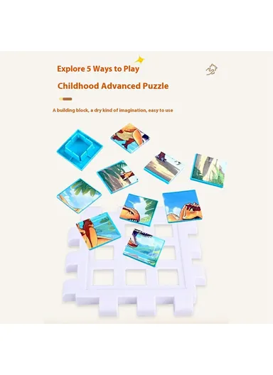 Puzzle Cube Hexahedron Toys Educational Game Brain Teaser YH8391-1 - Animals