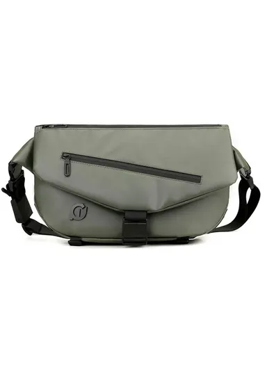 Men Single Shoulder Chest Bag Stylish Nylon Crossbody Bag 7678 (W38 x D10 x H22)cm - Army Green