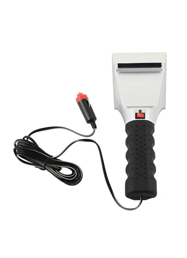12V Electric Heated Car Snow Removal Shovel Plastic + Metal Winter Car Window Snow Removal Scraper