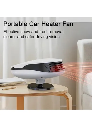 Cigarette Lighter 12V Car Heater 120W Fast Heating Warmer Defroster 360-Degree Adjustable Defogger