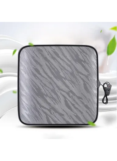 Portable USB Heated Car Seat Cushion Fast Heating Car Seat Mat for Winter Driving Car Accessory - Grey