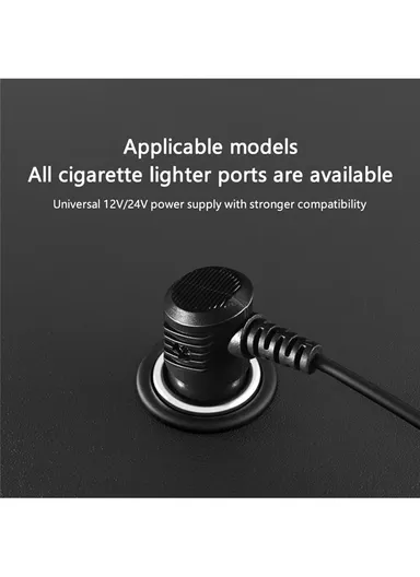 ANJUNY 24W 12/24V Car Electric Heated Seat Cushion Warm Plush Seat Heating Pad with Backrest - Grey/Passenger Side