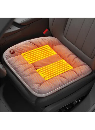 ANJUNY 4 Levels Heating Car Seat Cushion Cover USB Charging Winter Seat Heater Warmer