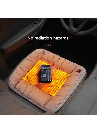 ANJUNY 4 Levels Heating Car Seat Cushion Cover USB Charging Winter Seat Heater Warmer