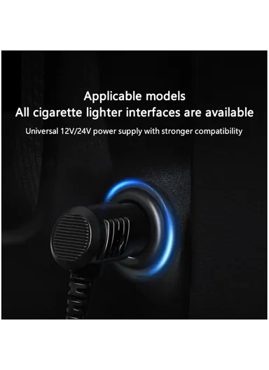 24W Driver+Passenger Side Car Electric Heated Seat Cushion Leather+Velvet+Sponge Winter Seat Heating Pad - Black+Dark Blue