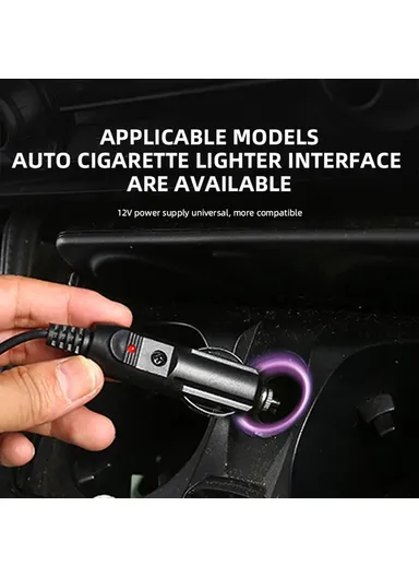 2Pcs 12V Electric Heated Car Seat Cushion Back Cover Winter Heating Seat Pad - Brown