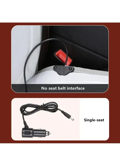 26W 12V Heated Car Seat Covers Winter Heating Car Seat Warmer Pad with Backrest G-4S - Black