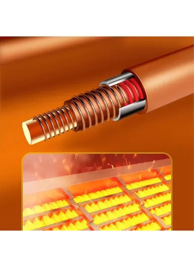 12V Car Heater Lightweight Defrost and Defog Car Warmer Cigarette Lighter Vehicle Heating Device 9769 - Black / Red