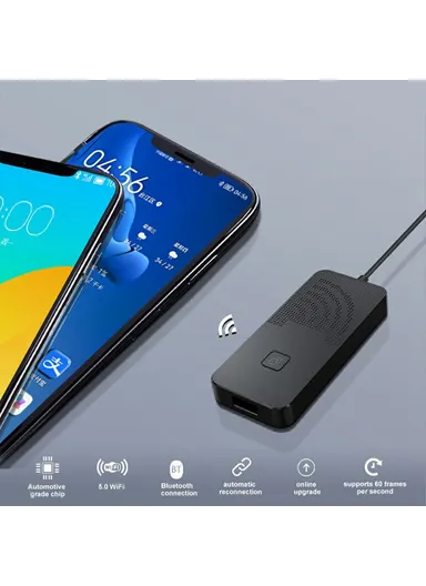 2-in-1 Carplay / Android Auto Wired to Wireless Dongle Box Plug &amp; Play Mini Adapter AF1315 