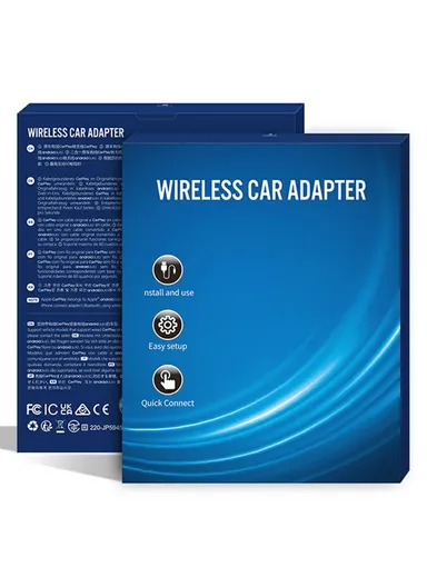 2-in-1 Carplay / Android Auto Wired to Wireless Dongle Box Plug &amp; Play Mini Adapter AF1315 