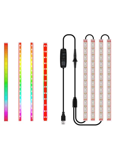 48 LED Strip Lights Car Underglow Lights Exterior Kit 4PCS Underbody APP Bluetooth Remote Control N1U-48 