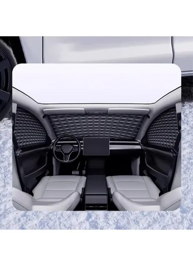 PE Aluminum-Coating Film Magnetic Ice Snow Car Windshield Cover Shield Frost Guard for Winter, Size: M