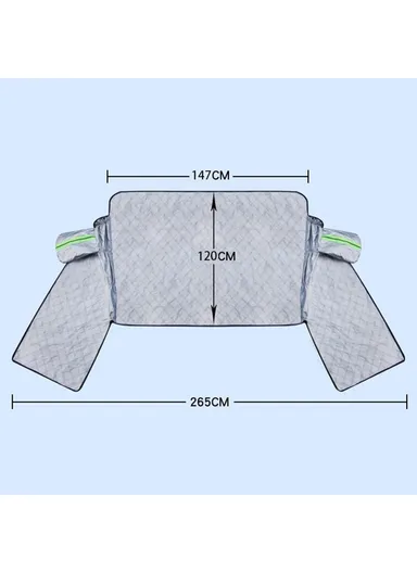 PE Aluminum-Coating Film Magnetic Ice Snow Car Windshield Cover Shield Frost Guard for Winter, Size: M