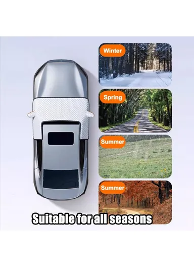 PE Aluminum-Coating Film Magnetic Ice Snow Car Windshield Cover Shield Frost Guard for Winter, Size: M