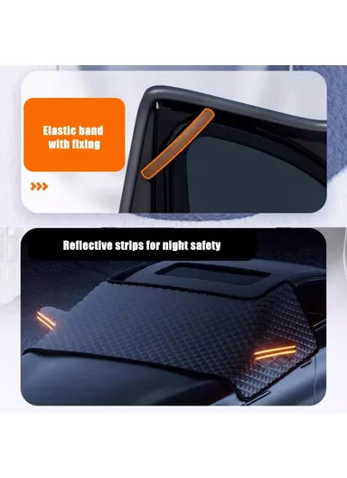 PE Aluminum-Coating Film Magnetic Ice Snow Car Windshield Cover Shield Frost Guard for Winter, Size: M