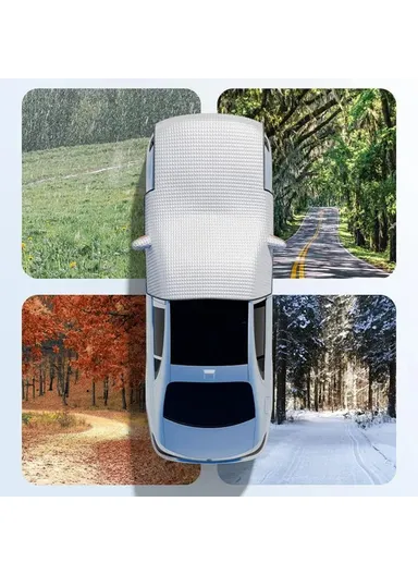 Car Snow Sun Shield Winter Aluminum Foil Car Front Windshield Thicken Lengthen Protection Cover