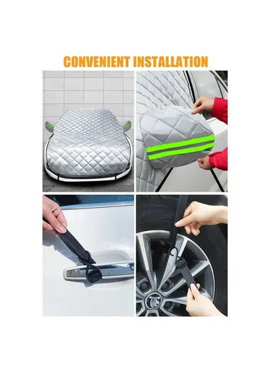 Car Snow Sun Shield Winter Aluminum Foil Car Front Windshield Thicken Lengthen Protection Cover